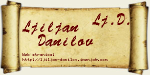 Ljiljan Danilov vizit kartica